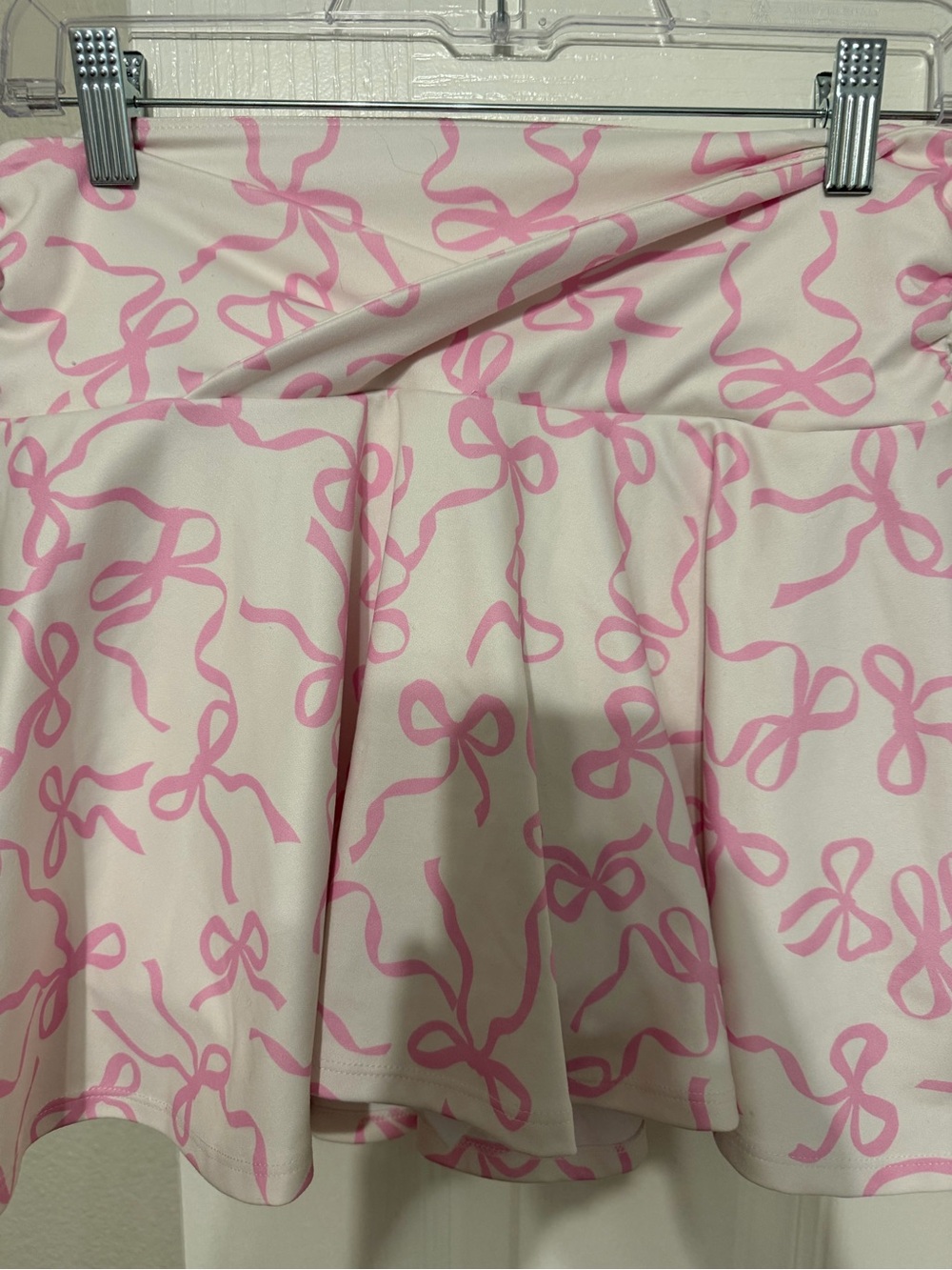 Altar’d State Women's Pink Bow-Print Skort medium NWOT